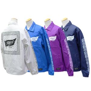 EVILACT(イーブルアクト) BANDANA COACH JKT 4色(WHITE/BLUE/PURPLE