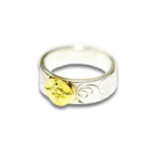 FIRST ARROW's（ファーストアローズ） K18インディアンフラワー付き8mm