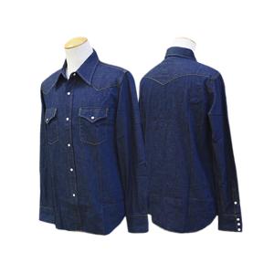 フルカウント エイジング加工 デニム ワークシャツ アメカジ　42 XL FULLCOUNT/フルカウント】「Denim Work Shirts/デニムワークシャツ