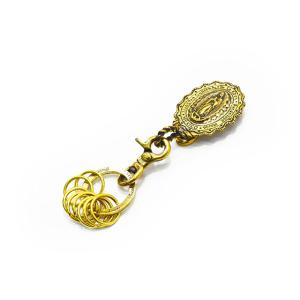 galcia/ガルシア】「Small Skull Brass Key Holder/スモールスカル