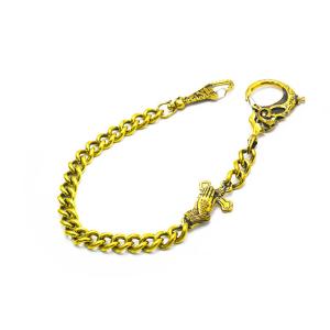 galcia/ガルシア】「Mexican Skull Brass Wallet Chain/メキシカン