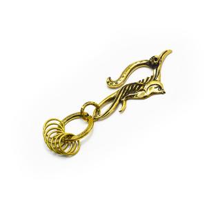 galcia ブラス キーホルダー メキシカンスカル ガルシア Mustache