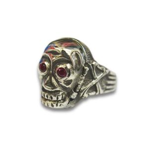 【Peanuts&amp;Co/ピーナッツカンパニー】「Skull Poison Ring”Zirconia...