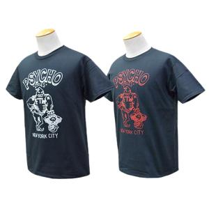 全2色【PSYCHO CYCLES/サイコサイクルス】「Printed Crew Neck Tee”...