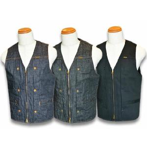 全3色RED TAiL/レッドテイル「Cross Denim Vest ”3rd”/クロスデニムベスト”サード”」送料・代引き手数料無料対応(ViSE｜wolfpack-ss