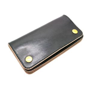 【TISS CUSTOM LEATHERS/ティスカスタムレザーズ】「Teacore Plain Wallet/茶芯プレーンウォレット」(A-1/Wide Stitch)(ハーレー/アメカジ/財布/ウルフパック)