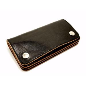 【TISS CUSTOM LEATHERS/ティスカスタム】「Teacore Plain Wallet/茶芯プレーンウォレット」(A-1/Wide Stitch)(ハーレー/バイカー/アメカジ/ウルフパック)｜wolfpack-ss