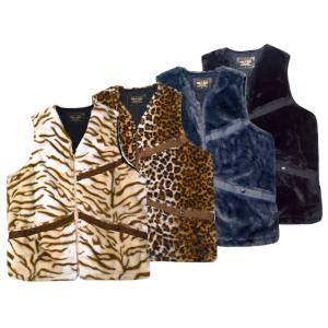 全4色【Vin&amp;Age/ヴィン&amp;エイジ】2026AW「Eskimo Fur Vest/エスキモーファ...