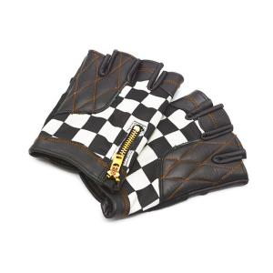 【Vin&amp;Age/ヴィン&amp;エイジ】2025SS「Checker Fingerless Glove/チ...