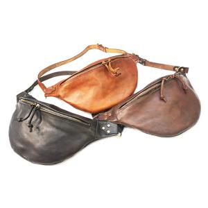全3色【vasco/ヴァスコ】「Leather Waist Bag”Small”/レザーウエストバッ...