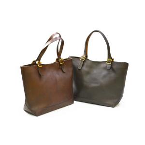全2色【vasco/ヴァスコ】「Leather Travel Tote Bag”Height”/レザー