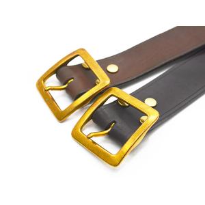 全2色【vasco/ヴァスコ】「Leather Garrison Belt/レザーギャリソンベルト」...