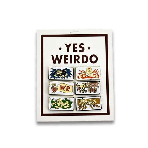 6個セットWEIRDO/ウィアード「Bycycle Plates Pins/バイシクルプレーツピンズ...