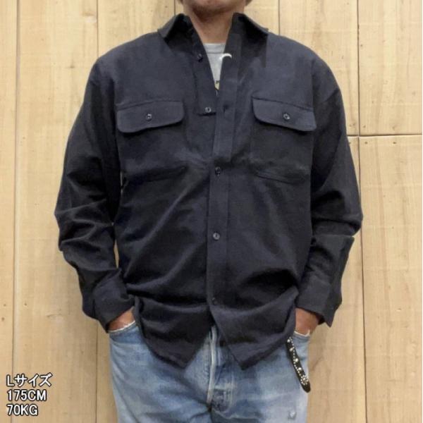 BIG MIKE ビッグマイク ヘビーフランネルシャツ ブラック HEAVY FLANNEL SHI...