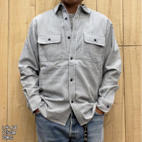 BIG MIKE ビッグマイク ヘビーフランネルシャツ ヒッコリー HEAVY FLANNEL SH...