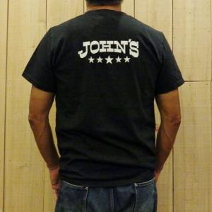 ジョンズクロージング Tシャツ チャコール JOHN'S CLOTHING ファイブスター LOGO T-SHIRT 正規取扱店｜wolfrobe
