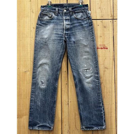 超激ヒゲ リーバイス501 古着 LEVIS501 ハチマル 80S MADE IN USA W30...
