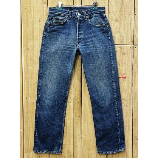 リーバイス 超激ヒゲ 501 古着 LEVIS501 80S ハチマル CAREスタンプパッチ MA...