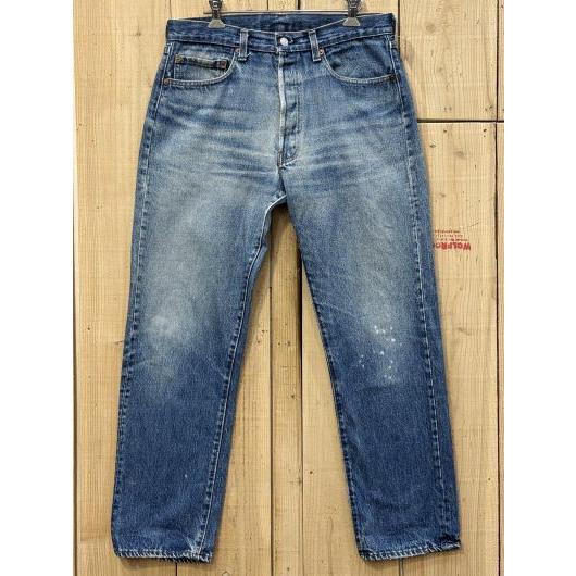 超激ヒゲ リーバイス501 古着 膝裏クモノス LEVIS501 ハチマル インサイドシングル 80...