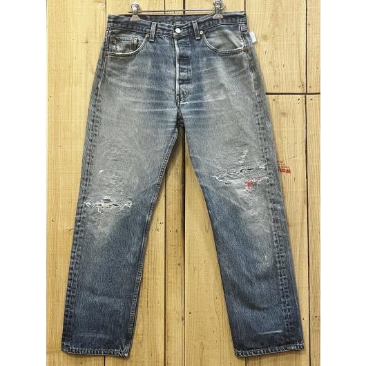 超激ヒゲ リーバイス501 古着 LEVIS501 90S MADE IN USA W33×L29 ...