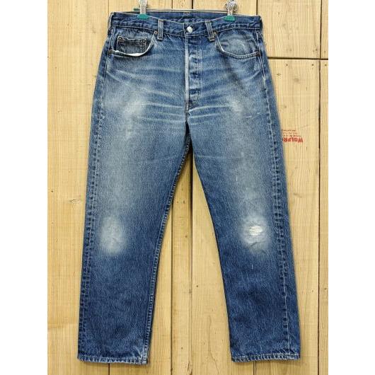 超激ヒゲ リーバイス501 古着 LEVIS501 ハチマル 80S MADE IN USA W33...