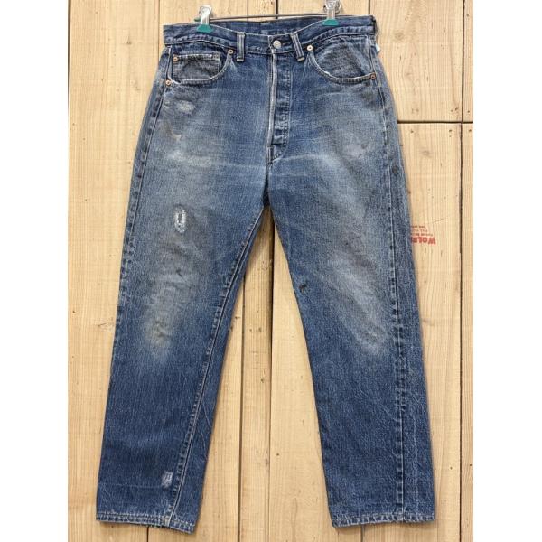 ビンテージ リーバイス501 赤耳 66前期 古着 激ヒゲ LEVIS501 70S シングルステッ...