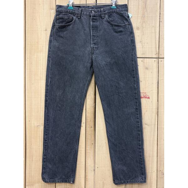 美品 リーバイス501 先染ブラック 黒 古着 LEVIS501 90S MADE IN USA W...