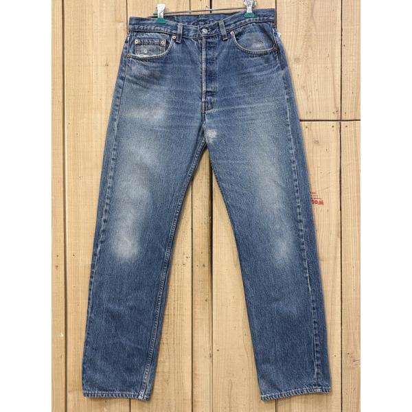 激ヒゲ リーバイス501 古着 LEVIS501 90S MADE IN USA W33×L31 米...