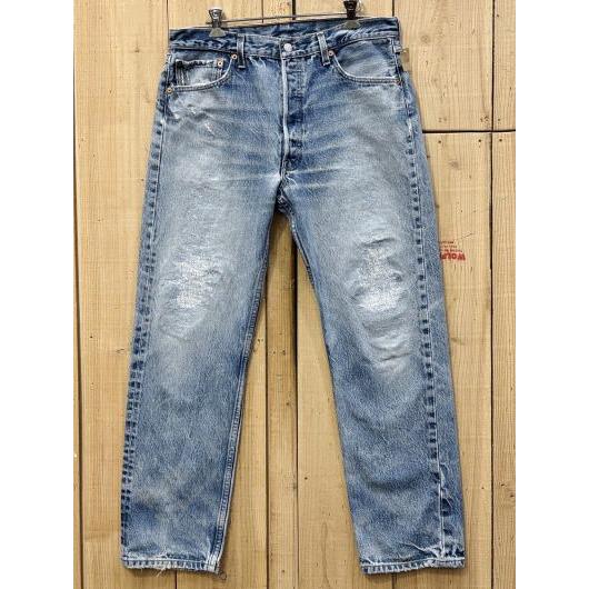 激ヒゲ リーバイス501 古着 リペアカスタム 90S LEVIS501 MADE IN GUATE...