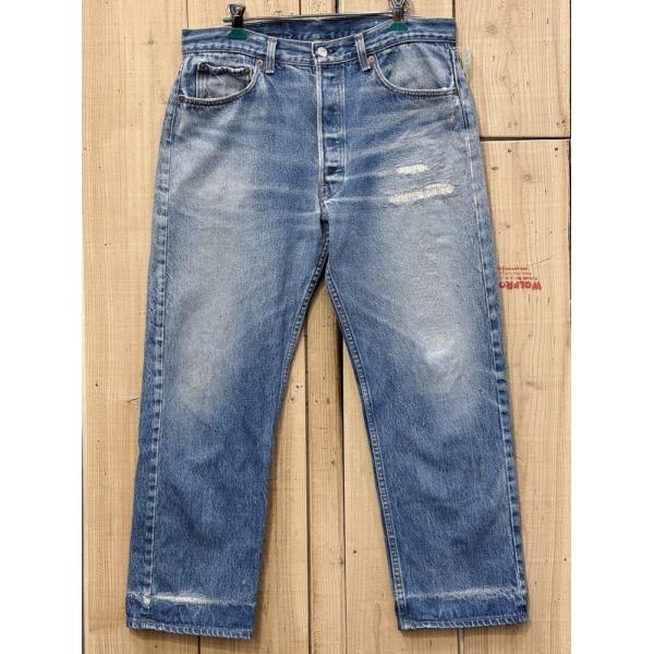激ヒゲ リーバイス501 古着 LEVIS501 ハチマル 80S スタンプパッチ MADE IN ...