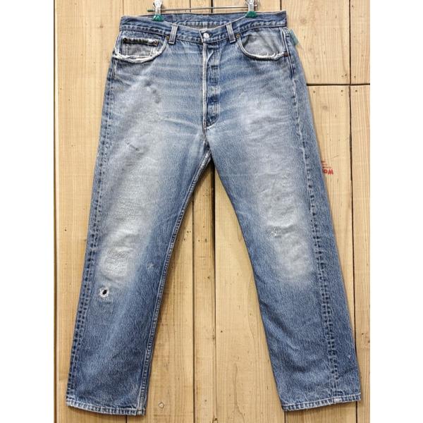 激ヒゲ リーバイス501 古着 ハチマル 80S LEVIS501 MADE IN USA W36×...