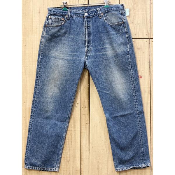 激ヒゲ リーバイス501 古着 LEVIS501 90S MADE IN USA W36×L28 米...