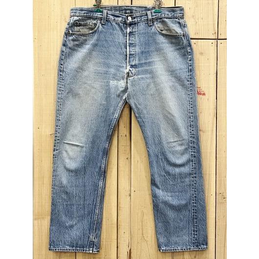 リーバイス501 古着 LEVIS501 ダメージジーンズ 80S ハチマル W37×L30 MAD...