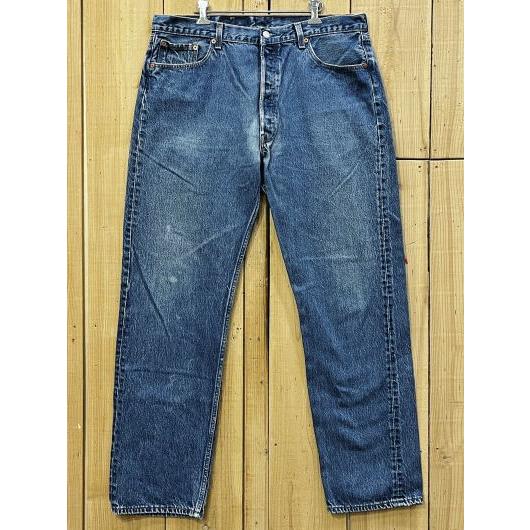 激ヒゲ リーバイス501 古着 90S LEVIS501 MADE IN USA W38×L32 米...
