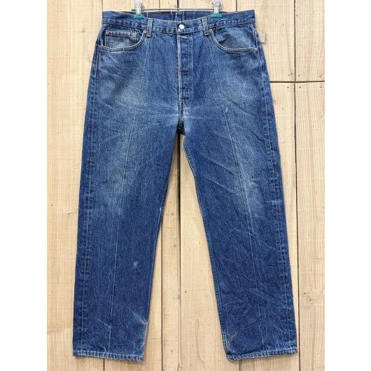 激ヒゲ リーバイス501 古着 酸化デニム LEVIS501 オールド90S MADE IN USA...