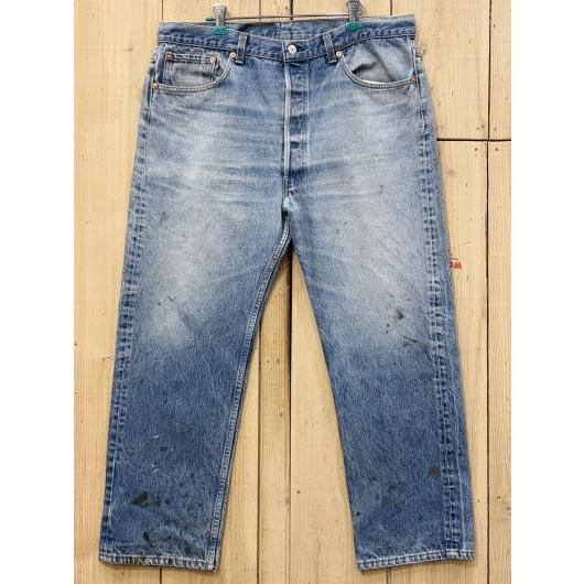 激ヒゲ リアルワーカー リーバイス501 古着 LEVIS501 オールド90S MADE IN U...
