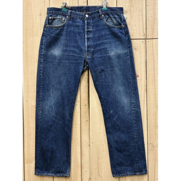 激ヒゲ 酸化デニム リーバイス501 古着 LEVIS501 ハチマル 80S スタンプパッチ MA...