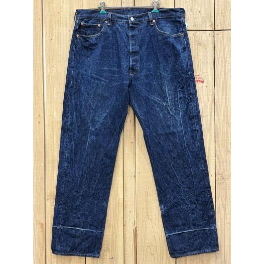 美品 酸化デニム 濃いめ リーバイス501 古着 90S LEVIS501 激ヒゲ W39×L33 ...
