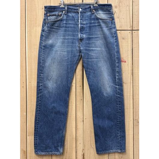 超激ヒゲ リーバイス501 古着 90S 膝裏クモノス LEVIS501 W39×L31 MADE ...