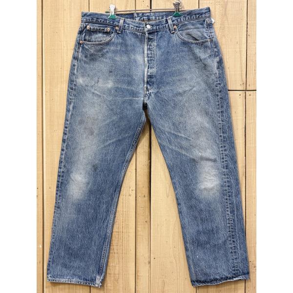 酸化デニム リーバイス501 古着 リアルワーカー LEVIS501 90S MADE IN USA...