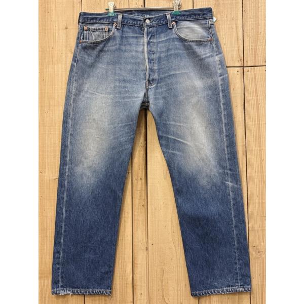 激ヒゲ リーバイス501 古着 90S LEVIS501 MADE IN USA W39×L30 米...
