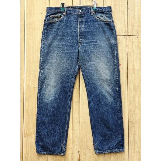 超激ヒゲ 酸化デニム リーバイス501 古着 オールド90S LEVIS501 MADE IN US...