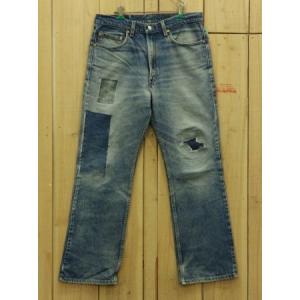 リーバイス 517 90S 古着 LEVIS517 激ヒゲ ダメージカスタム リペア加工 W34×L30 MADE IN USA ブーツカット｜wolfrobe