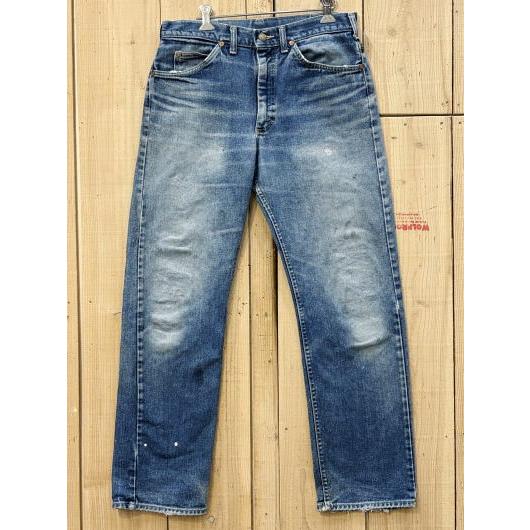激ヒゲ LEE200 古着 80S ストレート リー200 ビンテージ W32×L30 米国製