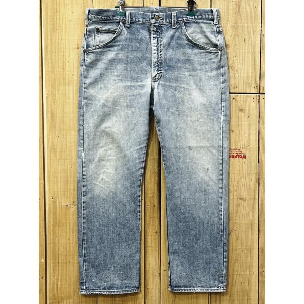 激ヒゲ LEE200 古着 70S リー200 ストレート フルカット ビンテージ W37×L29 ...