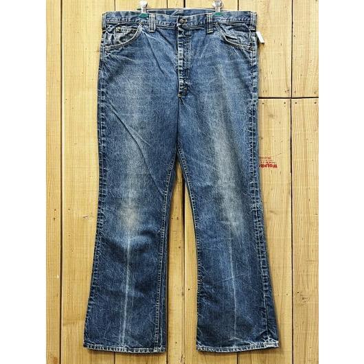 LEE リー 古着 ベルボトム 脇割りモデル 70S 大きいサイズ ビンテージジーンズ W40×L3...