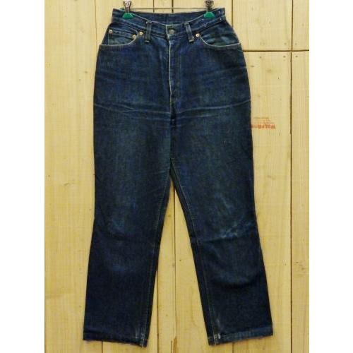 リーバイス505 古着 女性用 LEVIS505 レディス ハイウエスト ハチマル 80S 激ヒゲ ...