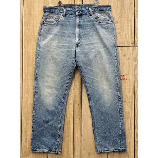 激ヒゲ y縦落ち リーバイス505 古着 カンヌキモデル ハチマル 赤タグ LEVIS505 W37...