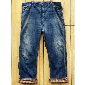 UNKNOWN PAINTER PANTS ペインターパンツ ライナー 60S ビンテージ 古着 大きいサイズ W42×L30｜wolfrobe