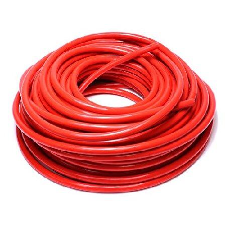 HPS 5/8インチ ID レッド 高温強化シリコンヒーターホース 50フィートロール 最大作動圧力...